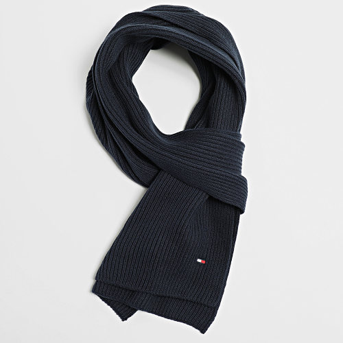 Lot Echarpe Et Bonnet Flag 1624 Bleu Marine