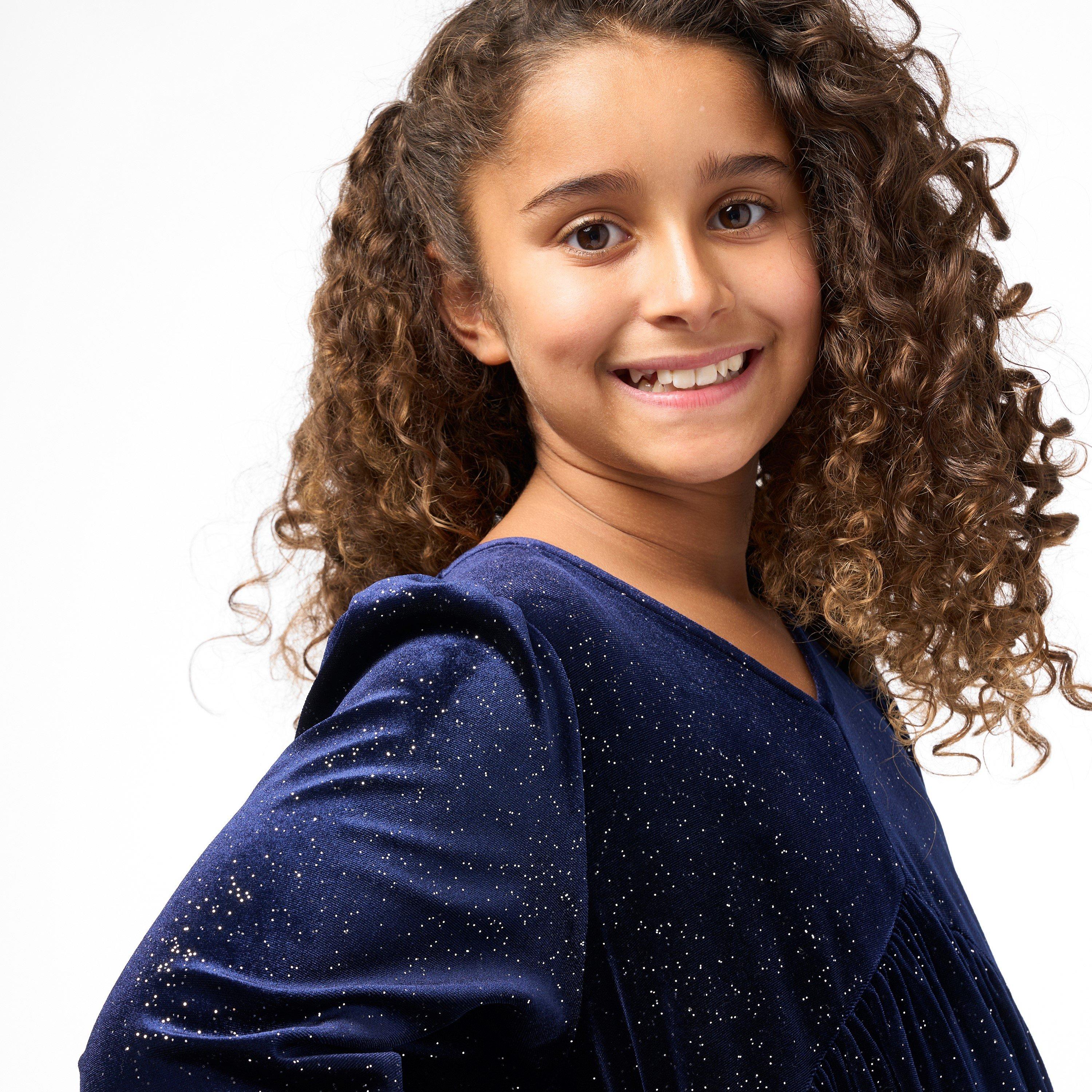 Biba Junior Girls Biba Velvet Glitter Dress