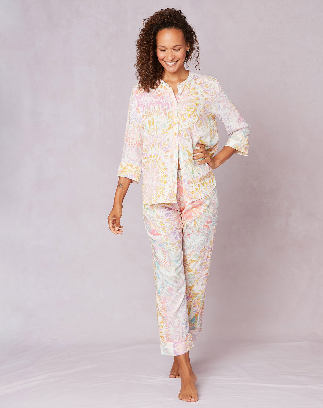 Le Chat Pyjama 7/8ème Fancy multicore