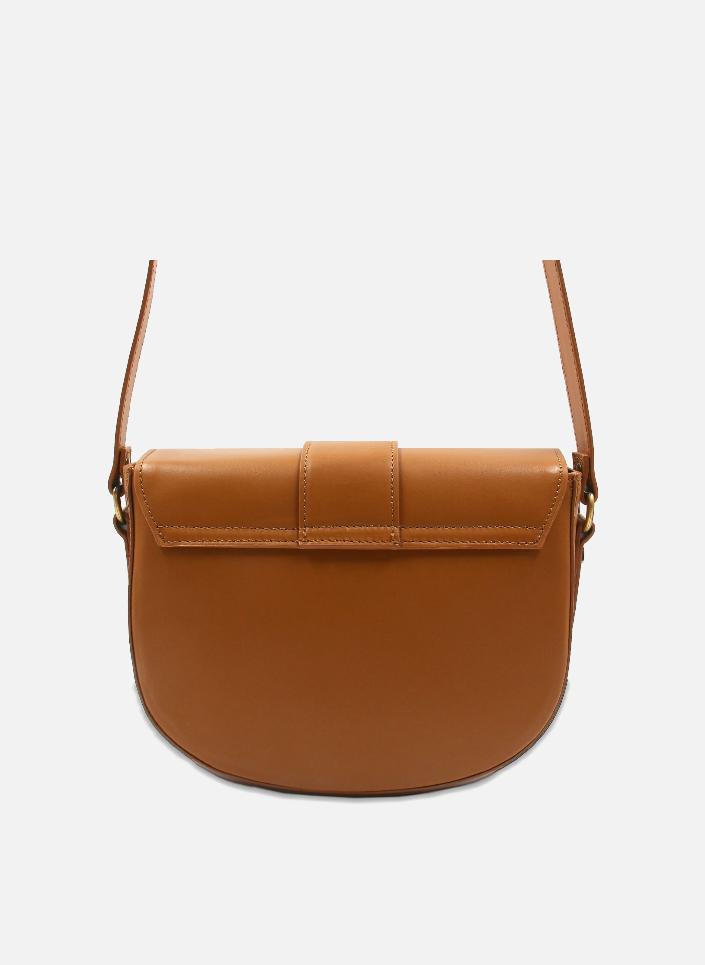 Sac boucle cuir lisse | Marron
