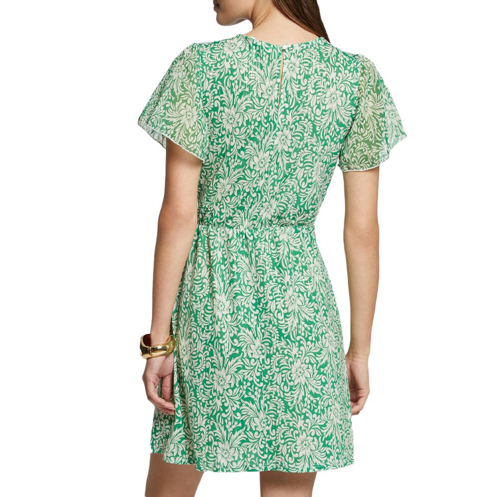 Morgan Robe Verte à Motifs Femme Robe Morgan Richie