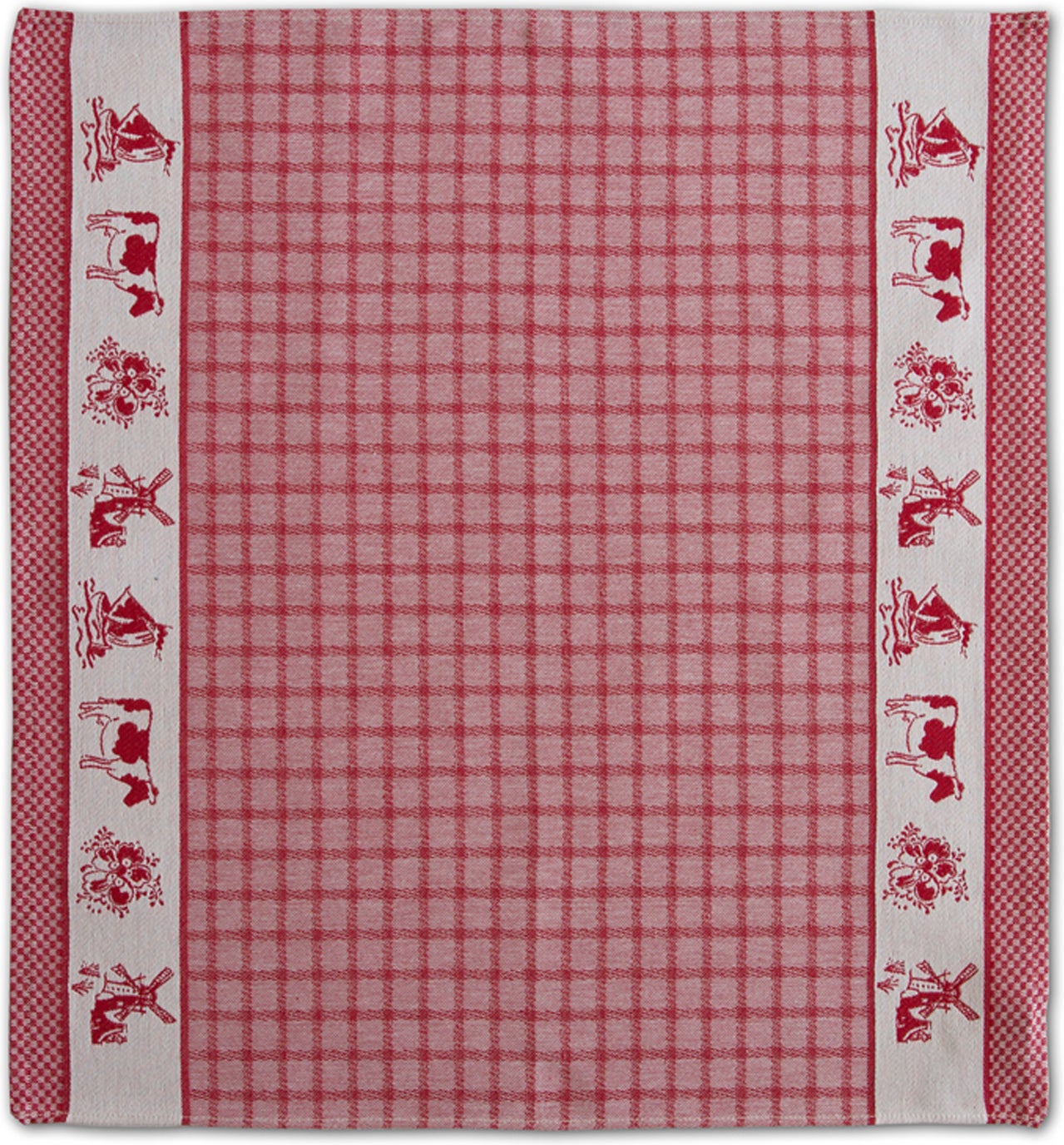 DDDDD theedoek Dutchie rood 60 x 65 cm