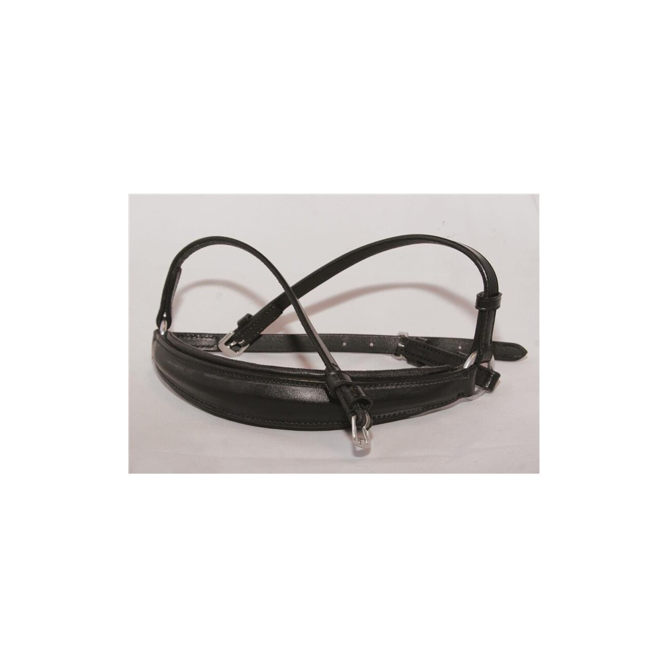 Hans Melzer Horse Equipment Hans Melzer Reithalfter hannoversch schwarz/silber WB (Warmblut)