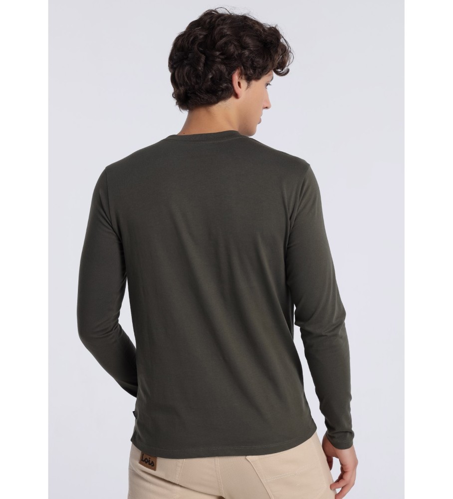 Camiseta de manga comprida Lois 131950 Verde