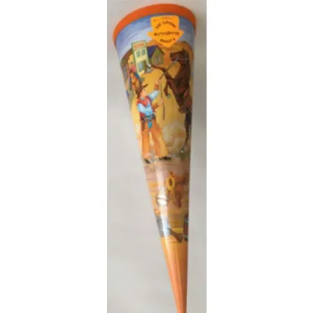 Roth Schultüte Wilder Westen mit orangem Filz, 70 cm, rund