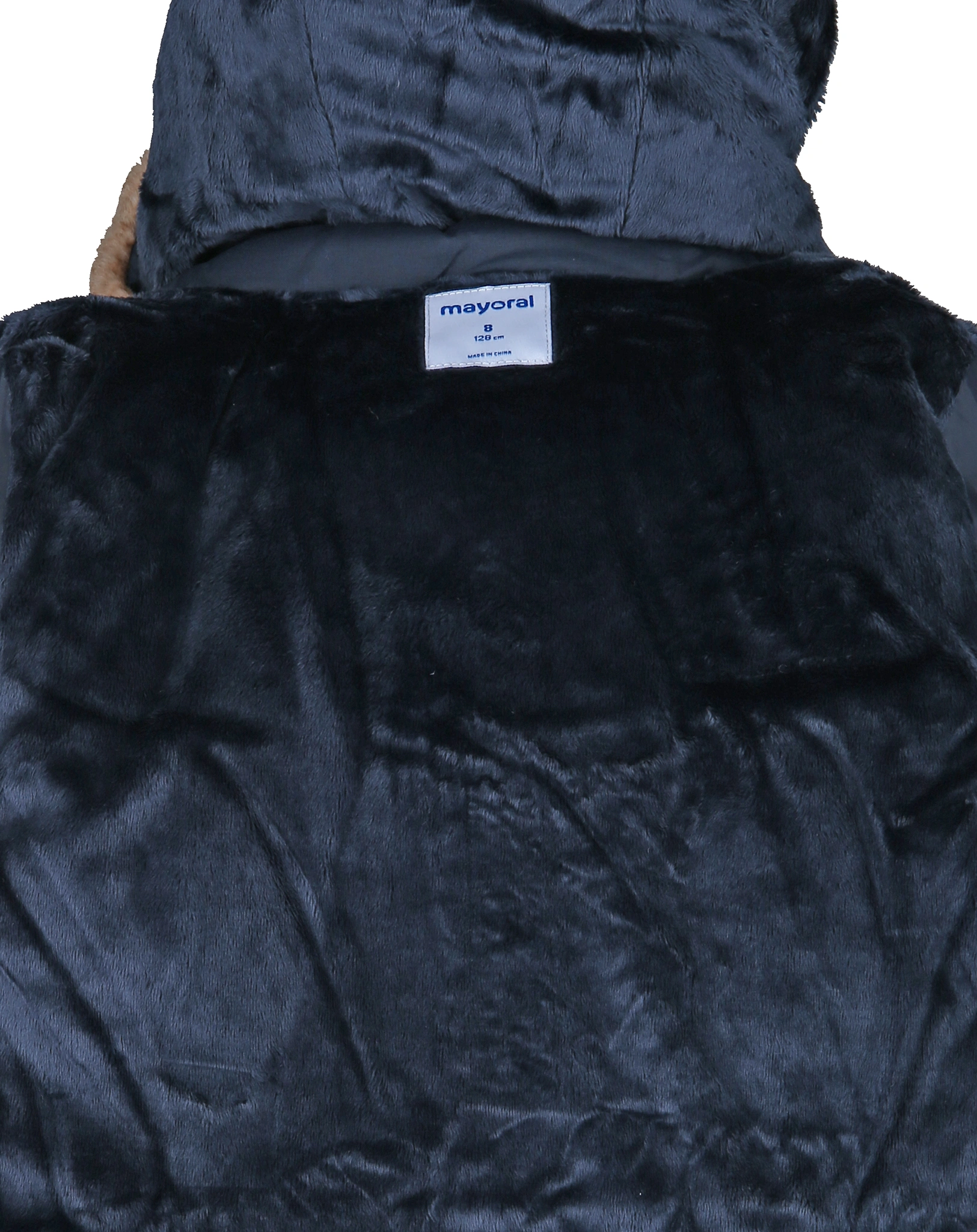 Winterjacke LITTLE MISS mit Kunstfell in dark navy