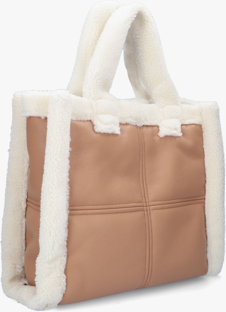 STAND STUDIO witte stand studio schoudertas lolita shearling bag