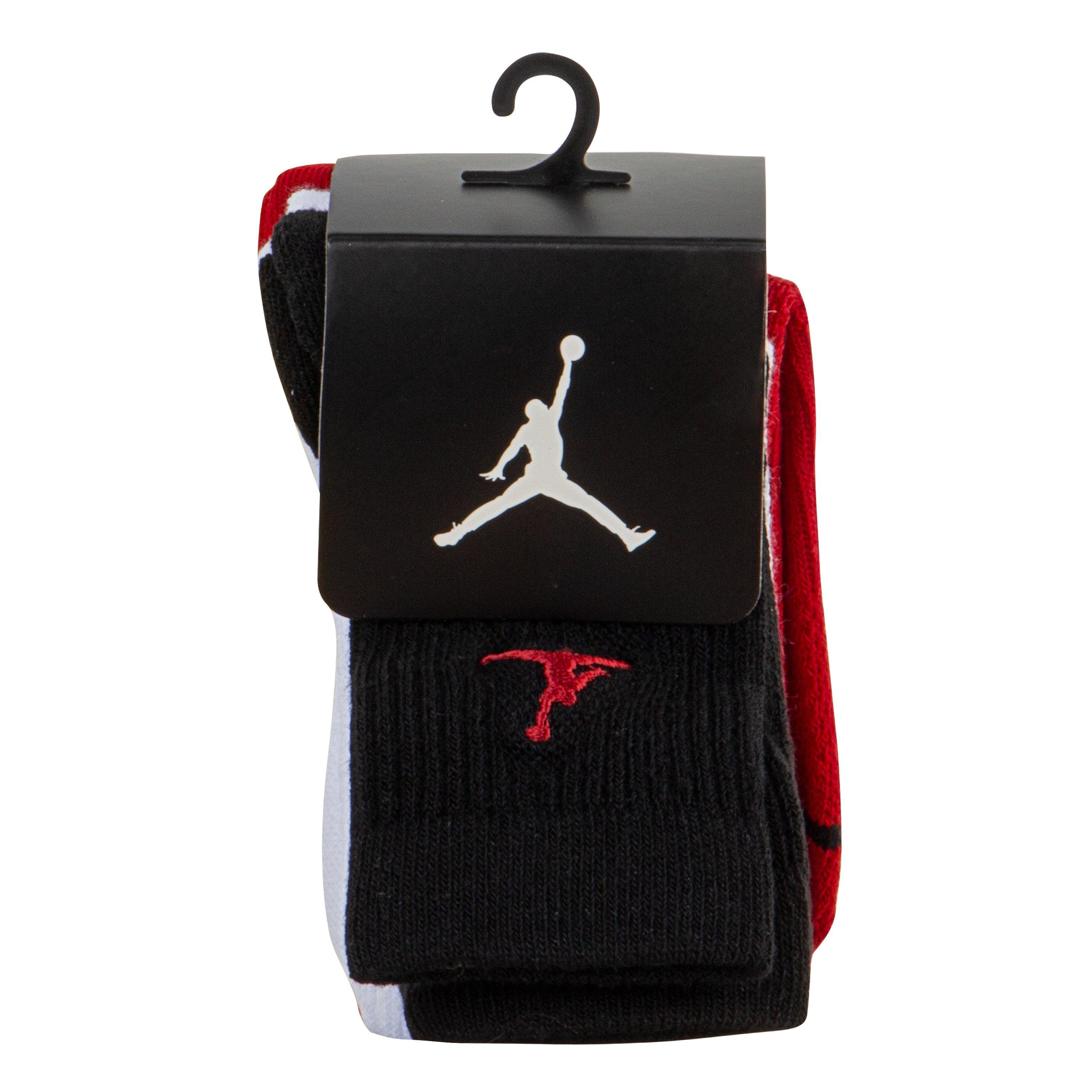 Air Jordan 3 Pack Crew Socks Juniors