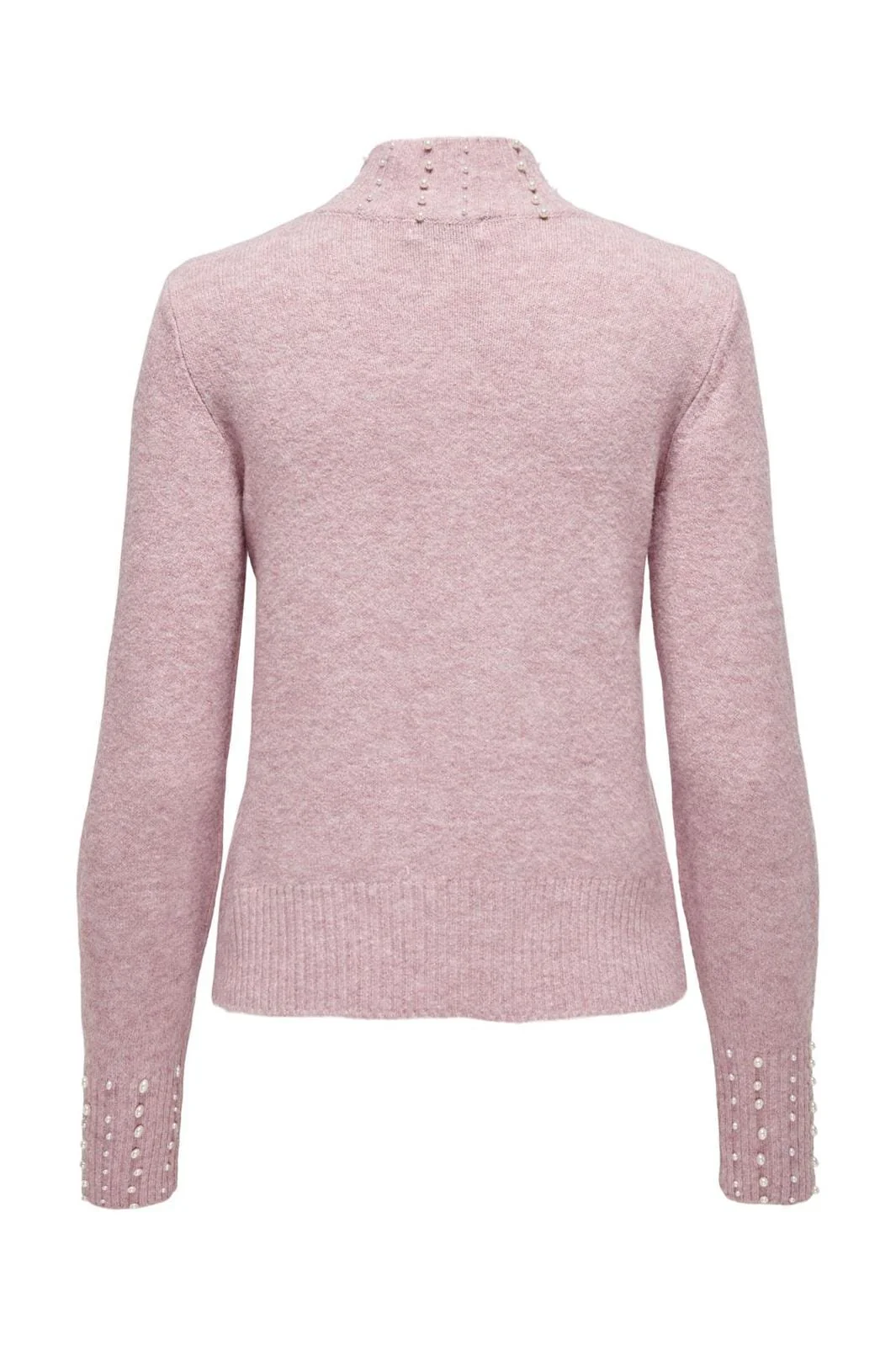 JDY Jdyrue Life L/S Hn Pearl Detail Pull Knt 4622634 lilas white pearls