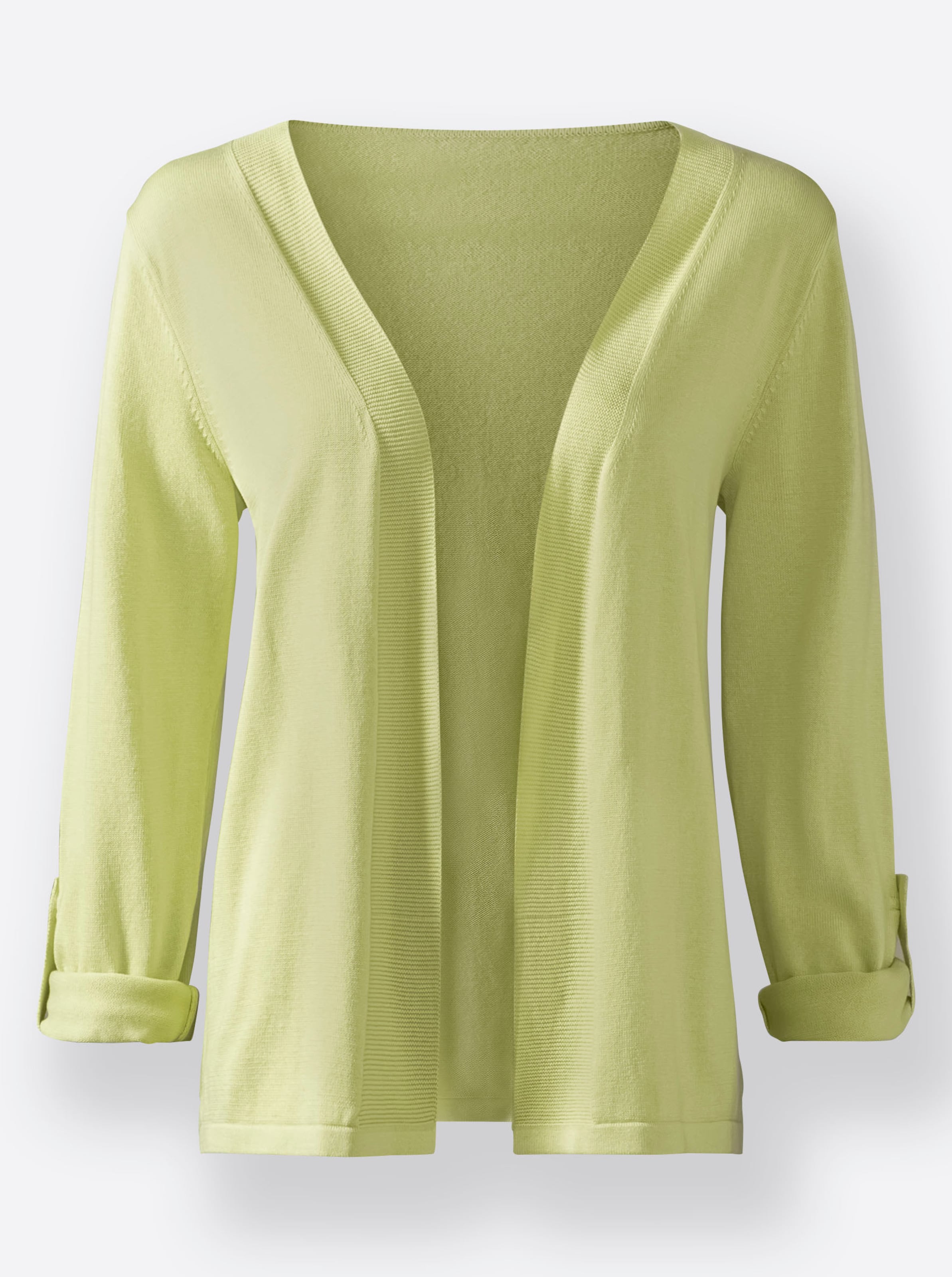 Feinstrickjacke in pistazie