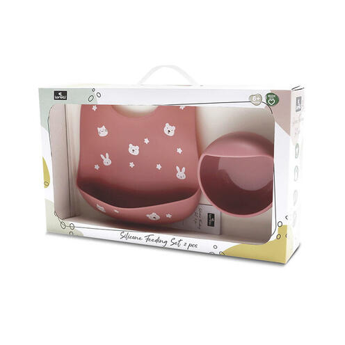 Bavoir silicone avec récupérateur ROSE - LORELLI