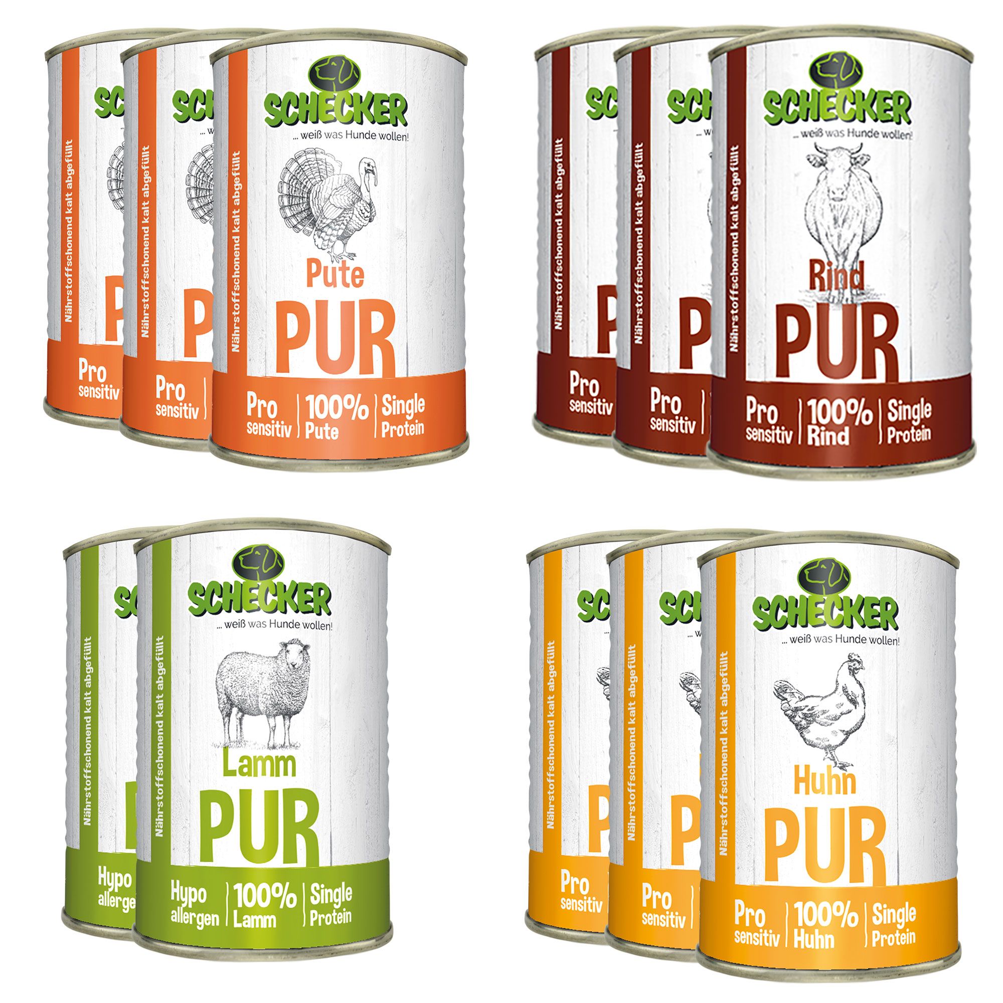 Schecker Nassfutter - Pur 11-er - Test the Best