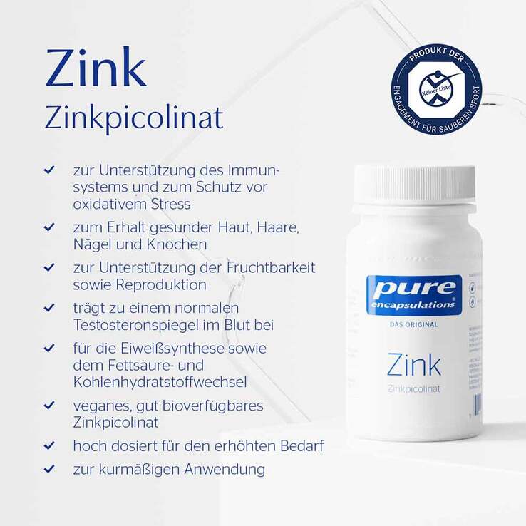Pure Encapsulations Zink Zinkpicolinat Kapseln, 180 St