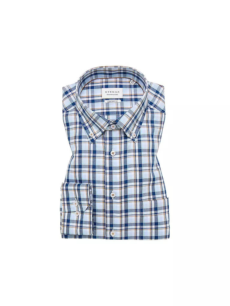 ETERNA Hemd Comfort Fit blau