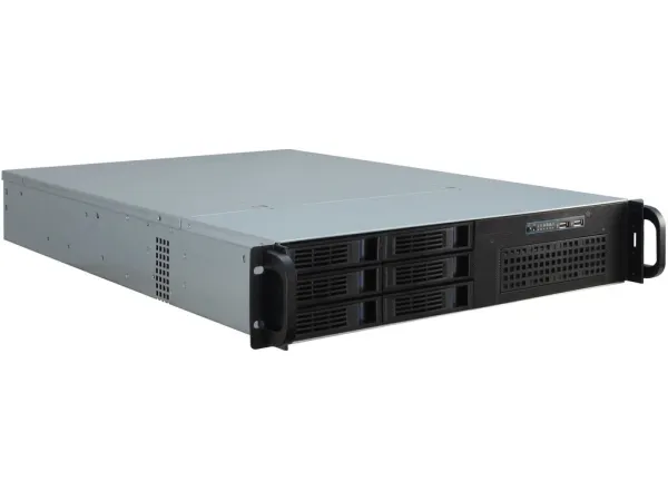 Inter-Tech IPC 2U-2406 - Rack-monterbar - 2U - SSI EEB - SATA - hot-swap - ingen strømforsyning - USB