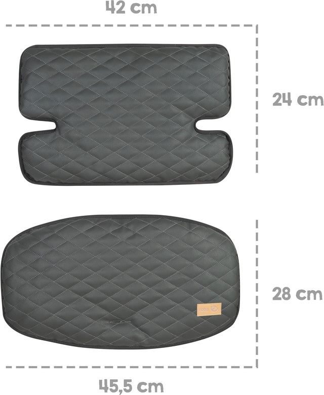roba® Sitzverkleinerer »Sit Up Luxe, graphite gesteppt, 2-teilig« 2 Stk. tlg.