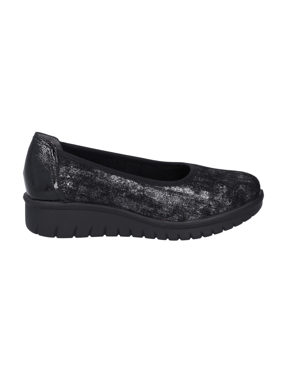 Slipper Calais 85, schwarz-silber