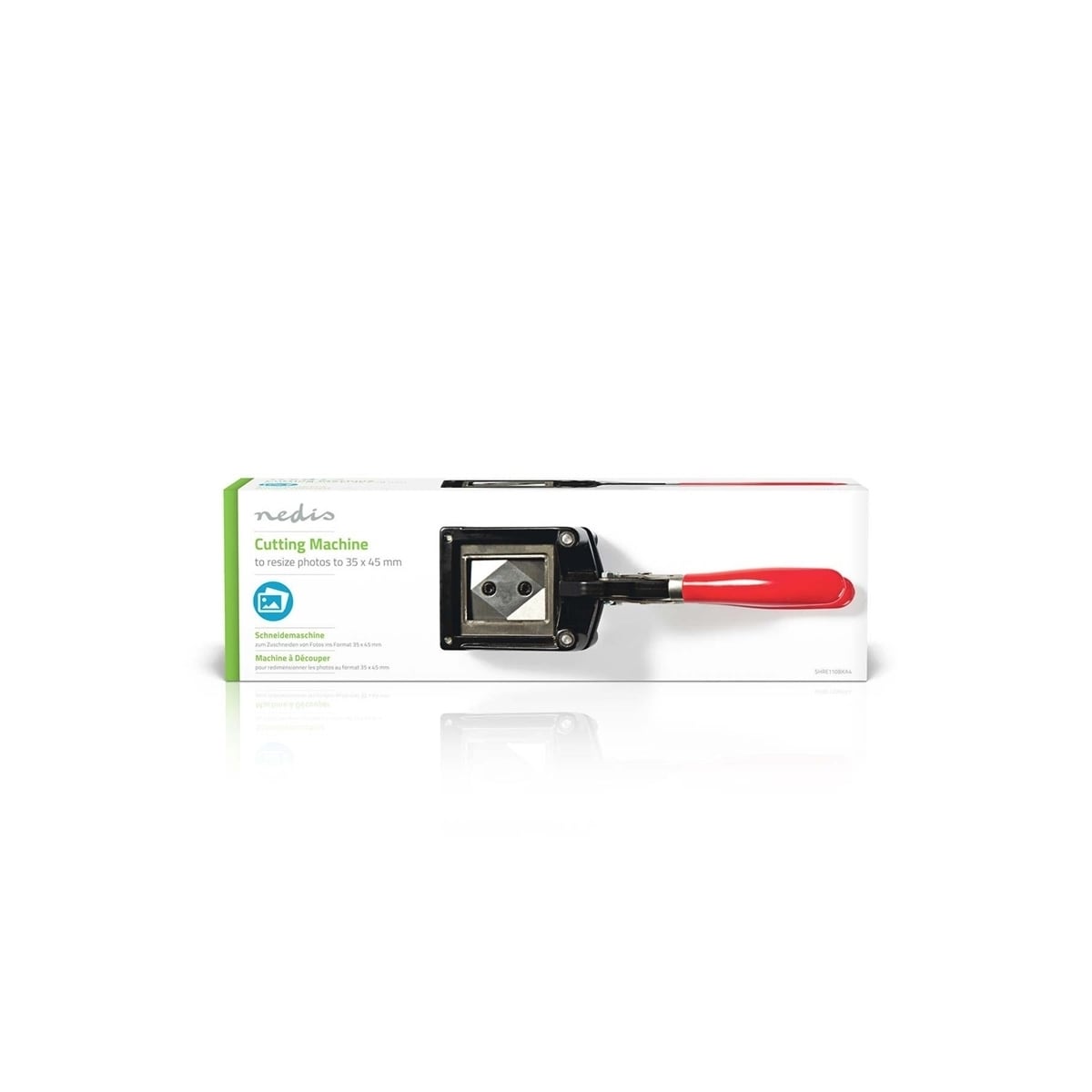 Nedis Passport Photo Cutters | 35 x 45 mm | Metall | Rød / Sort