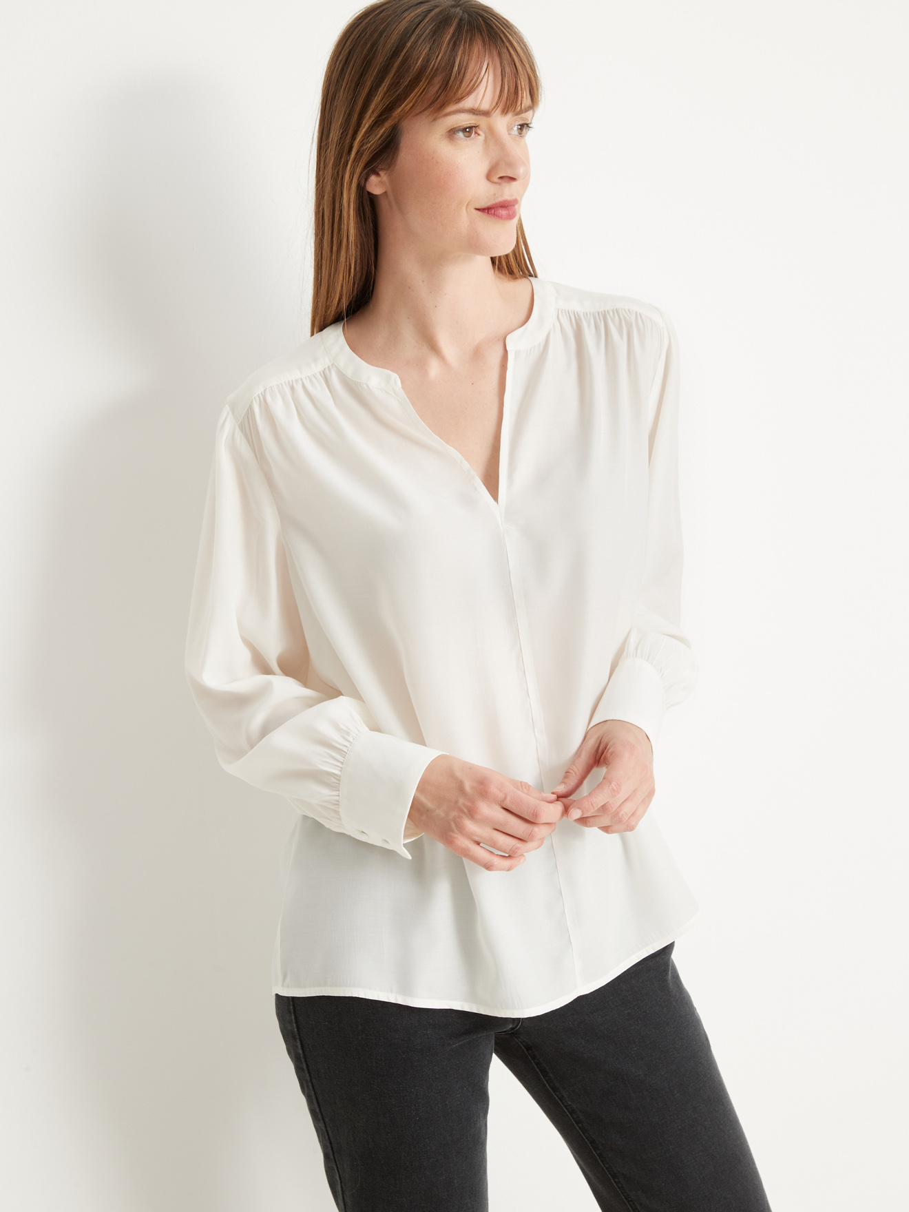 Blouse ample, manches longues