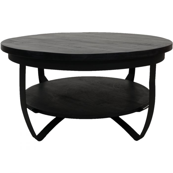 Salontafel Cilamon Zwart/Zwart 90 90 cm