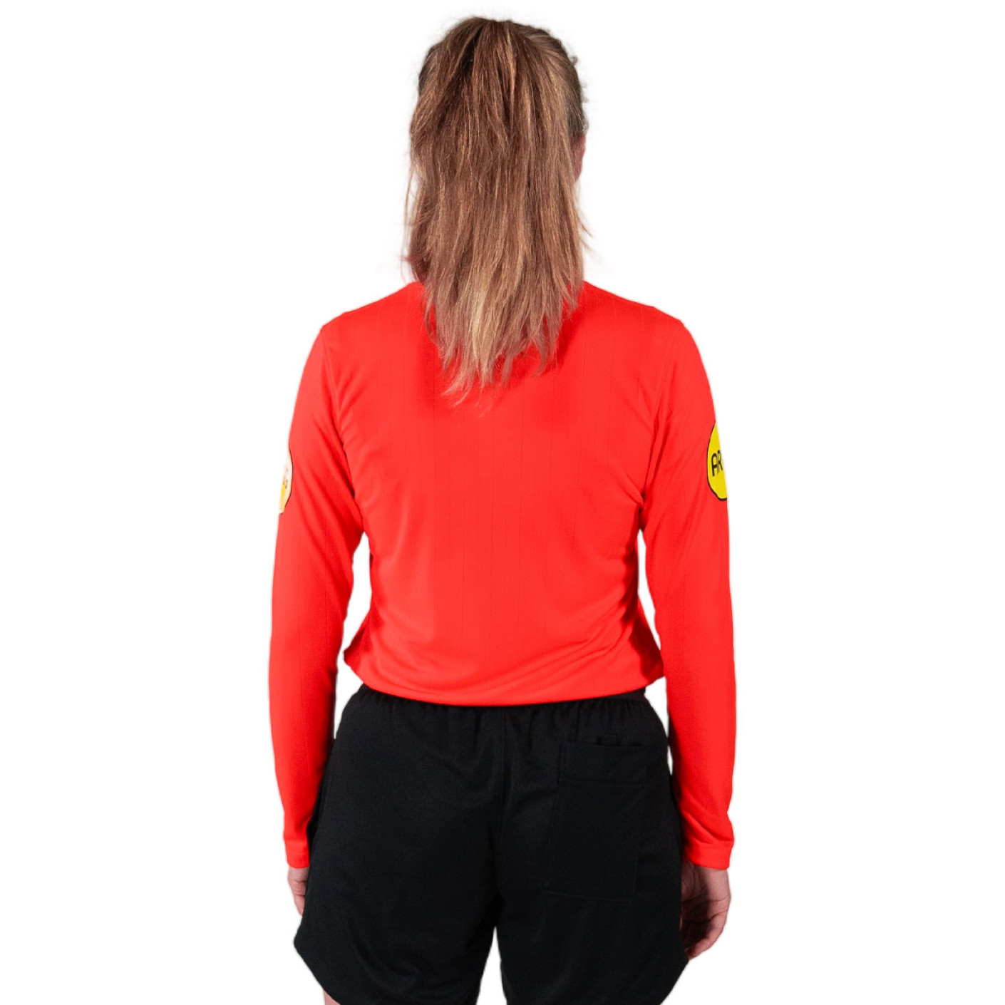 Nike KNVB Scheidsrechterstenue Lange Mouwen 2024-2026 Dames Felrood Zwart