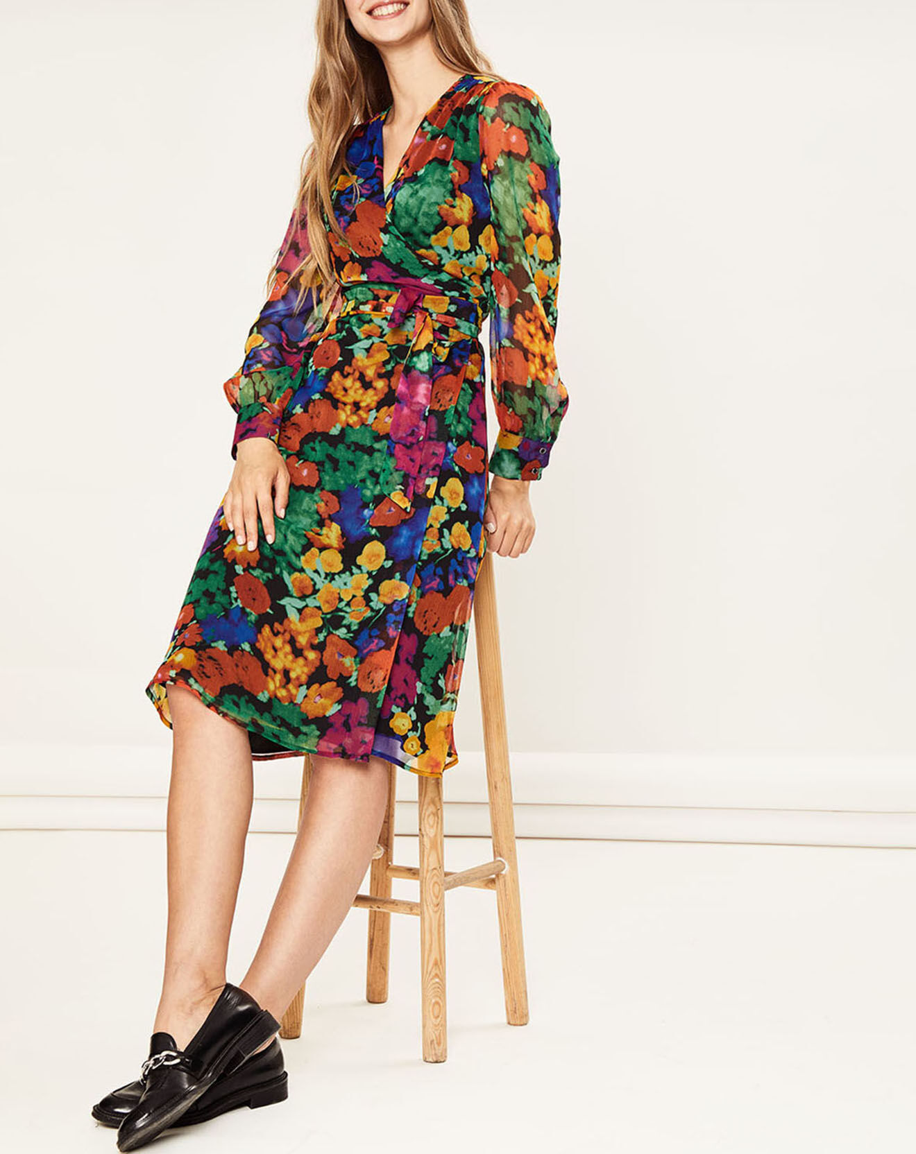 La Petite Etoile Robe Arina à fleurs multicolore