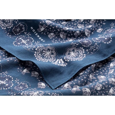 Halstuch N° 675 Blütenmuster, Navy