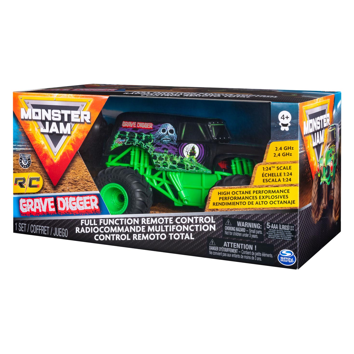 Monster Jam RC - Grave Digger Bestuurbare Auto 1:24