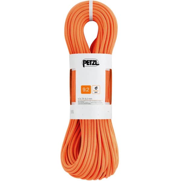 Corde alpinisme PETZL VOLTA 9,2MM X 50M ORANGE