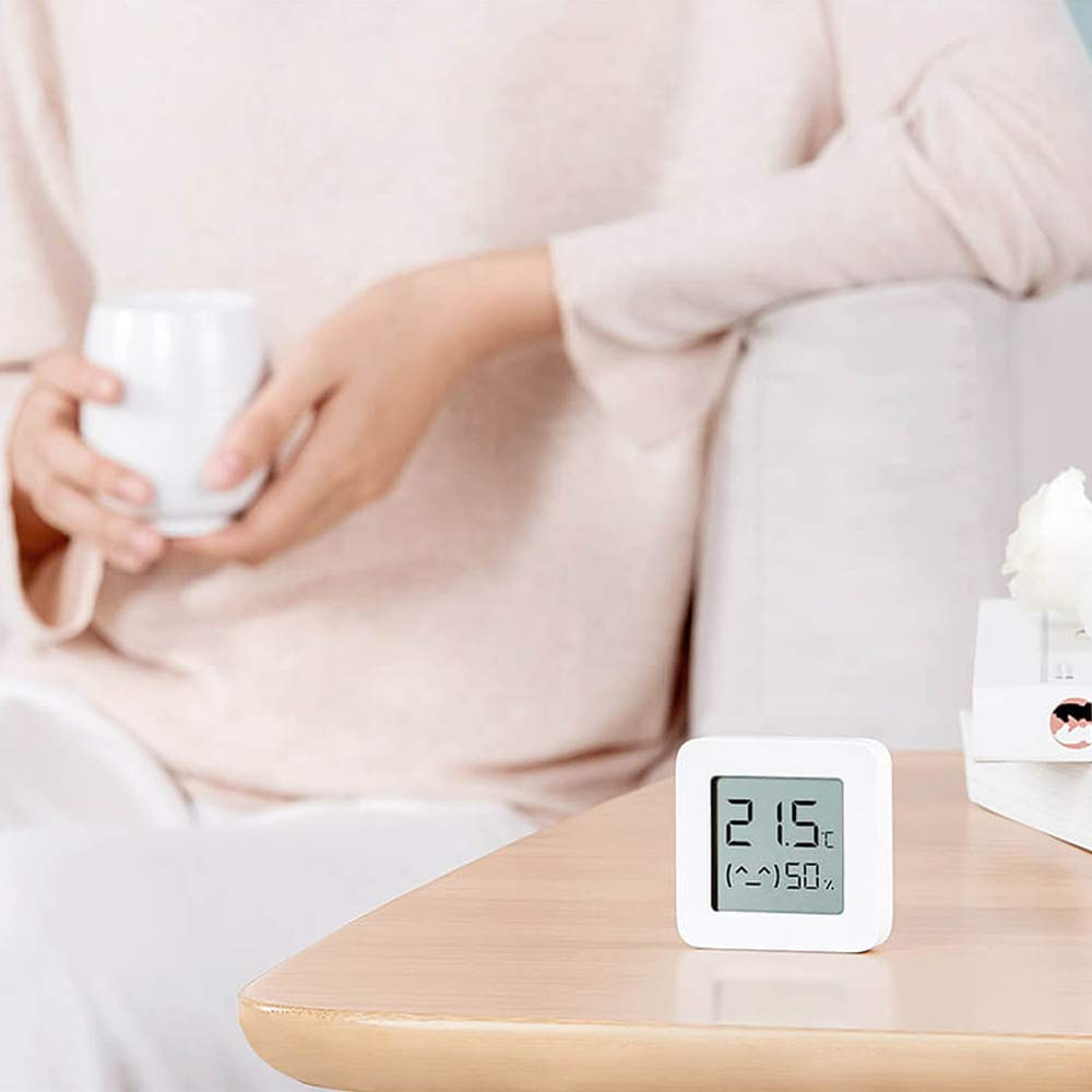 Mijia (by Xiaomi*) - Mini Bluetooth 4.2 Thermometer Hygrometer 2. Generation - Weiss