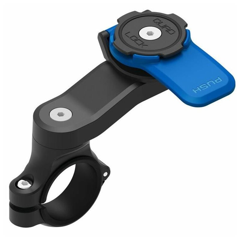 Motorcycle Mount V2 Universal Motorrad Halterung mit Sicherungsverschluss (QLM-HBR) - Schwarz / Blau