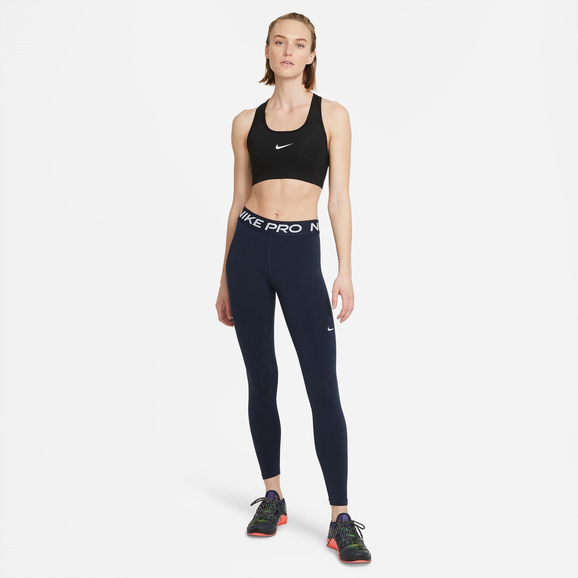 Nike Pro Womens Mid Rise Mesh Panelled Leggings