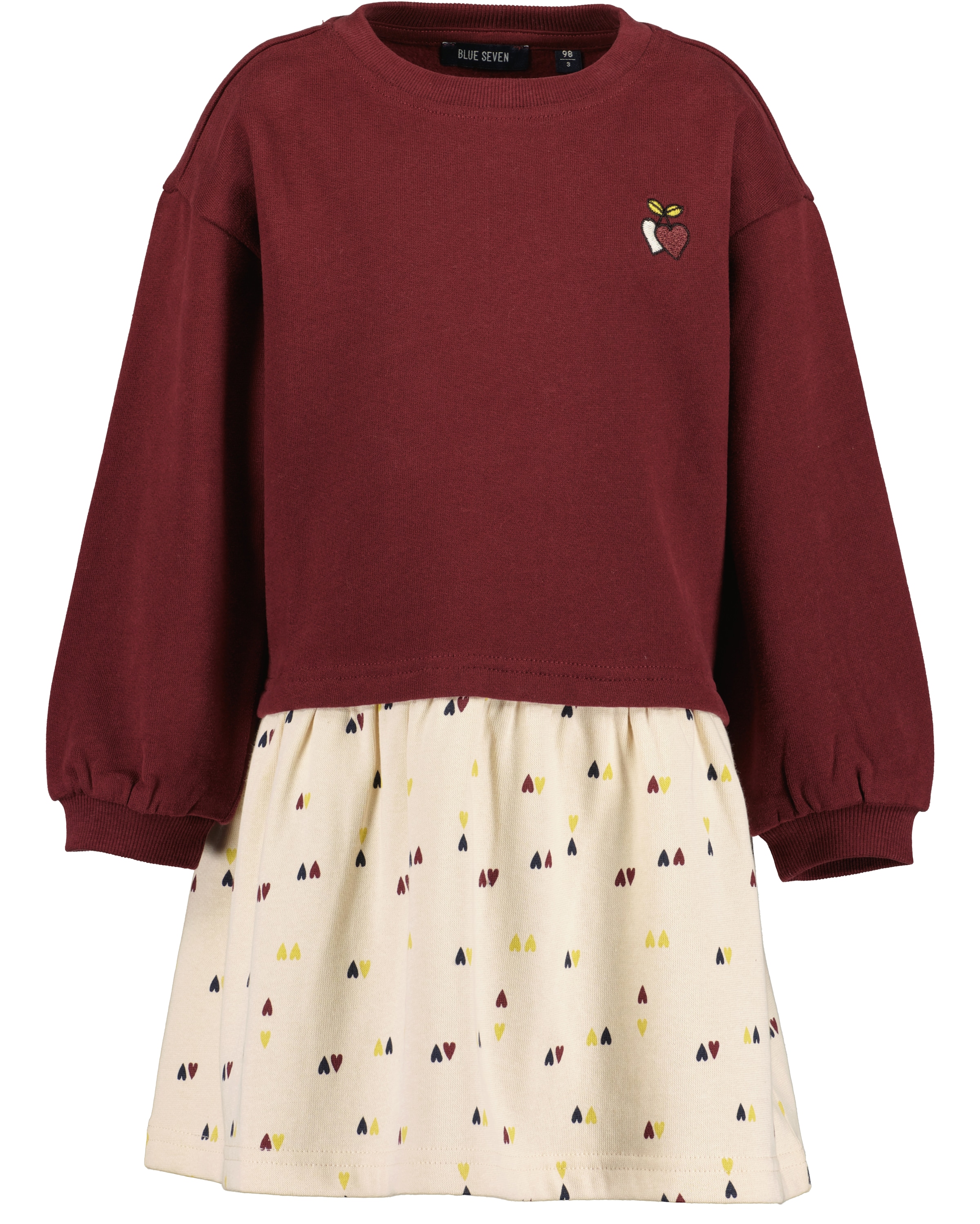 Blue Seven Sweatkleid mit kleiner Bruststickerei