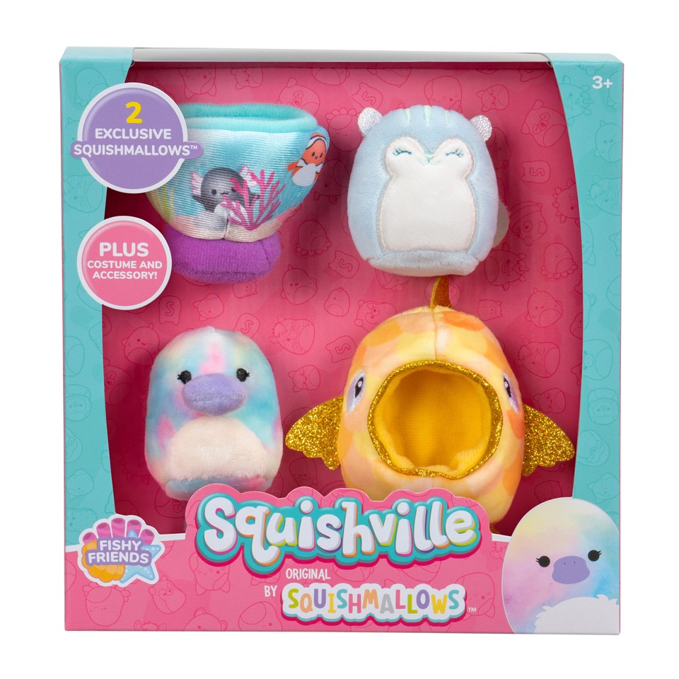 Squishville - Tilbehørssæt - Fishy Friends