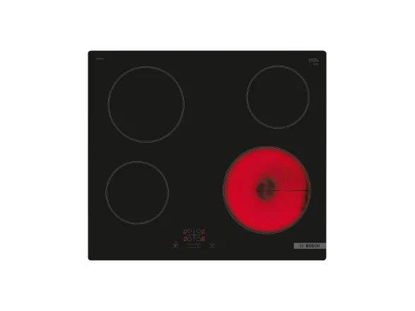 Bosch Serie | 4 PKE61RBA2E - Keramisk kogeplade - 4 plader - Niche - bredde: 56 cm - dybde: 49 cm - rammeløs - sort