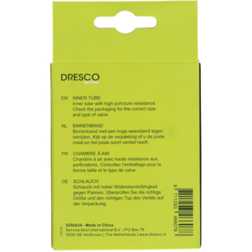 Dresco binnenband 24 x 1.70-2.20 (44/50-507) schrader 40mm