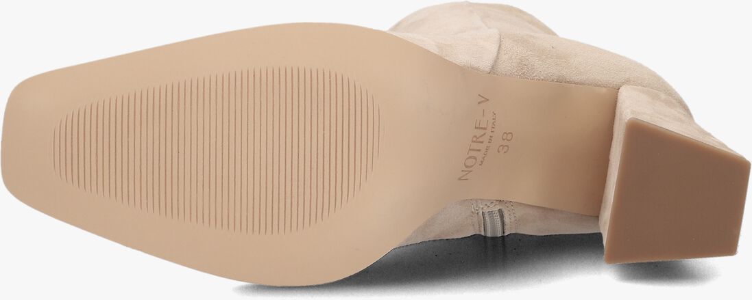 NOTRE-V beige notre-v enkellaarsjes 48236