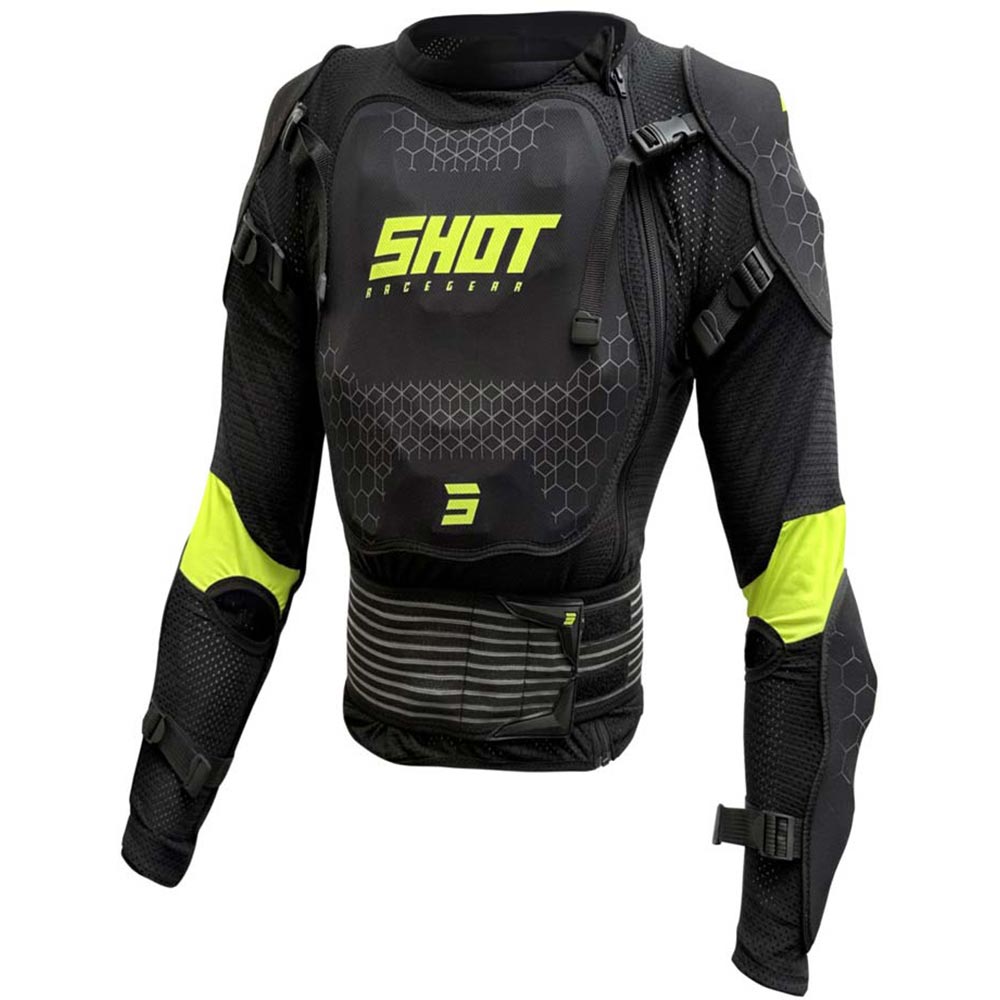 Shot - Gilet de protection enfant Optimal Kid 2.0 Noir / Jaune fluo