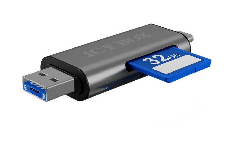 Card Reader Extern IB-CR200-CExterner Kartenleser mit Multi-USB Anschluss