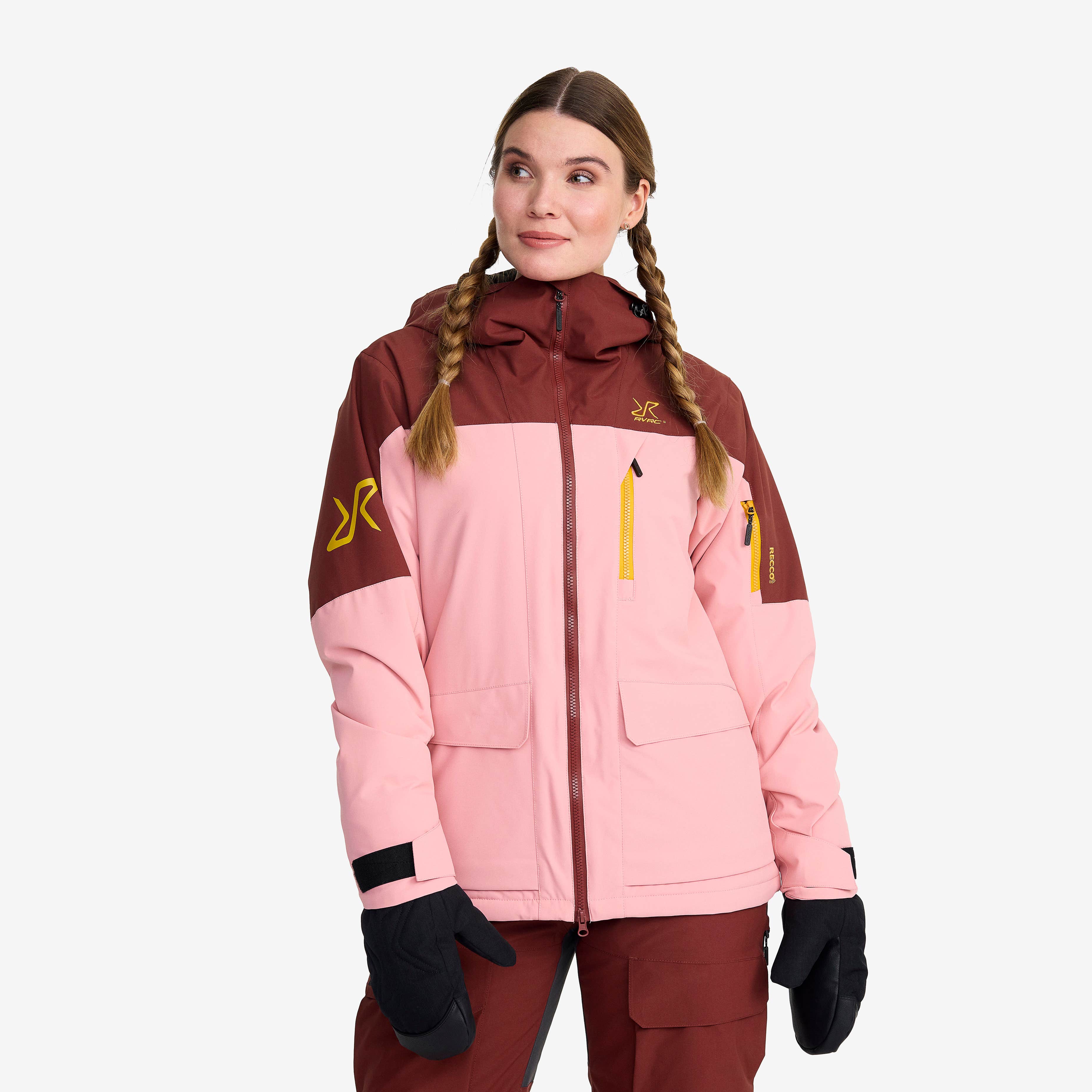 Halo 2L Insulated Ski Jacket Dame Blush