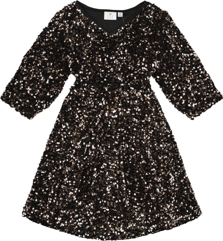 The New TNMarlin Sequin S_S Dress Black beauty