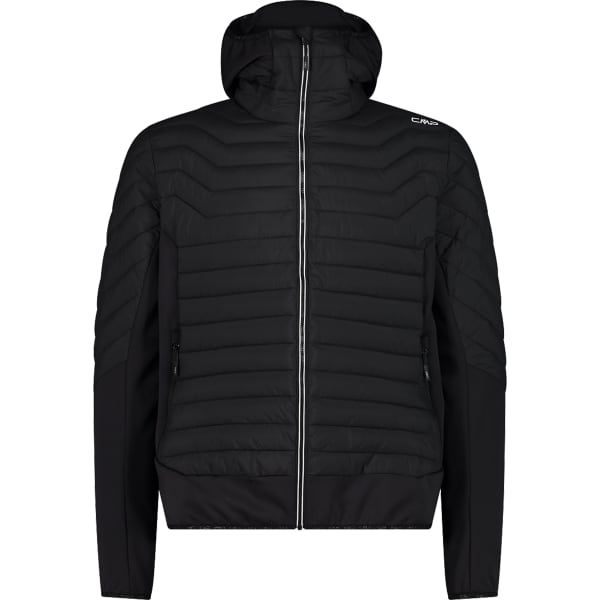Doudoune ski CMP MAN UNLIMITECH DOWN JACKET HYBRID FIX HOOD BLACK