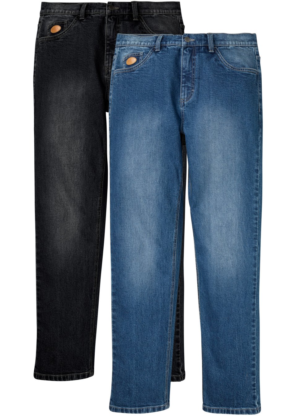 Lot de 2 jeans extensibles Classic Fit, Tapered