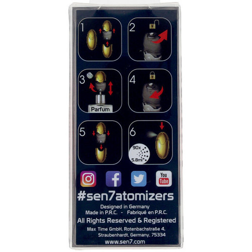 Sen7 - Classic Refillable Perfume Atomizer hot Pink 90 Sprays
