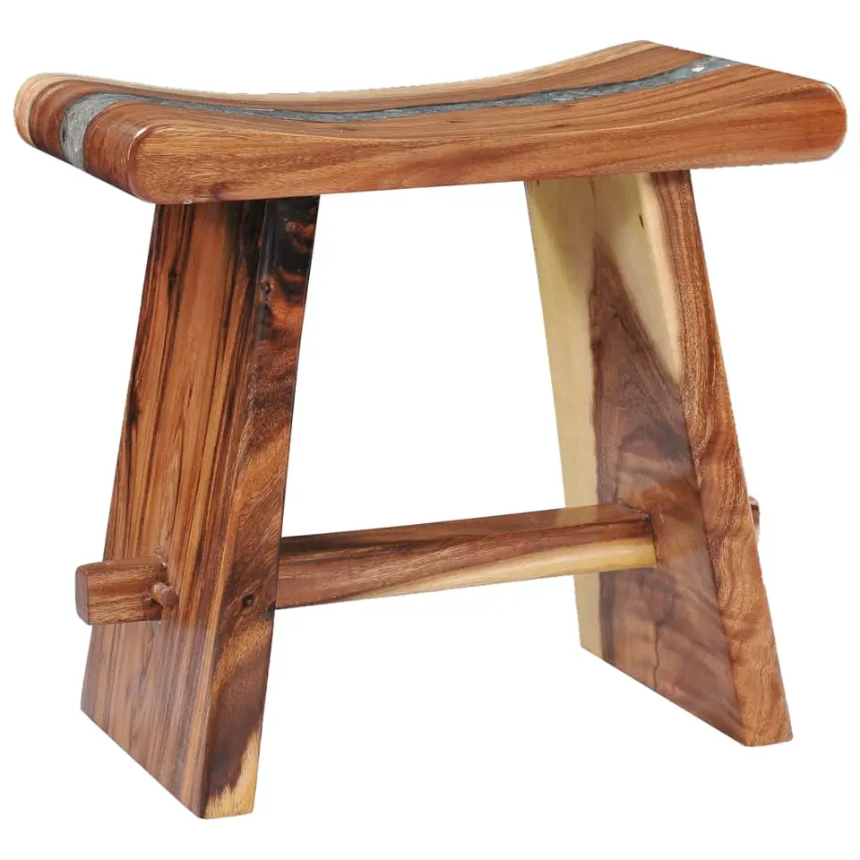 vidaXL - Kruk - Multikleur - Hout