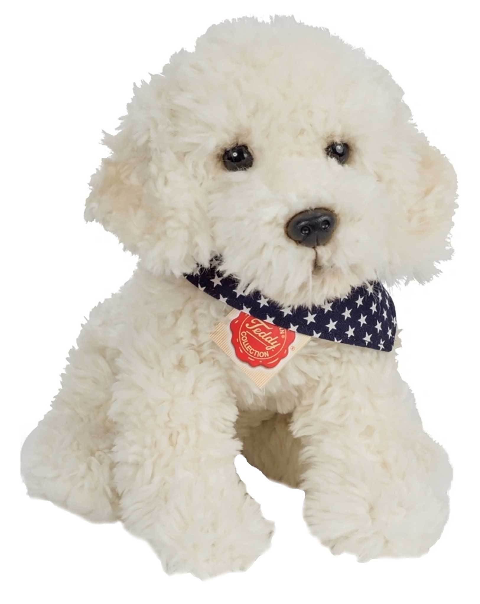 Kuscheltier LABRADOODLE (28cm) sitzend in weiß