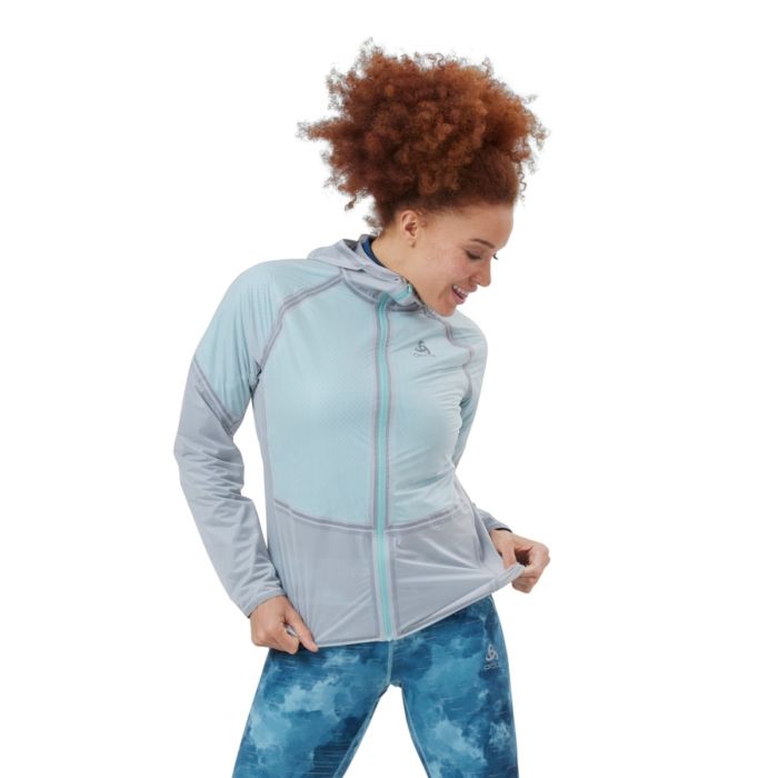 Odlo Dame Jakker Jacket Dual Dry Waterproof Grå