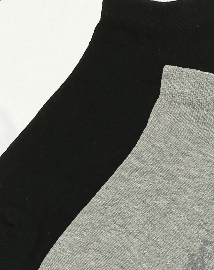 Sneaker-Socken ESSENTIAL MIX 6er-Pack in grau/schwarz/weiß