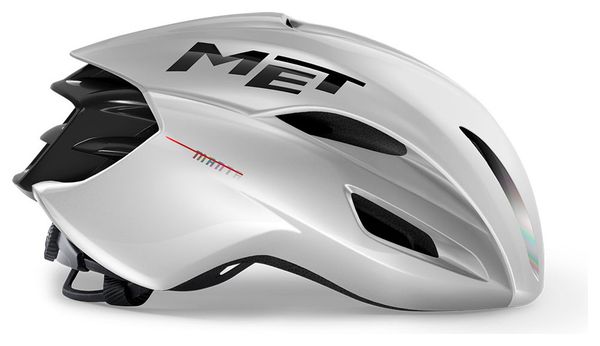 Casque Aéro MET Manta Mips Blanc Holographique Brillant