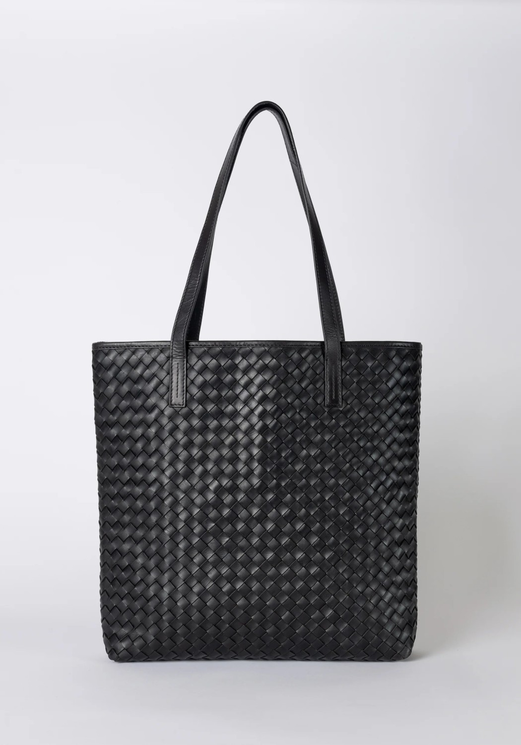 O My Bag Leder-Shopper Georgia Woven Classic Leather Black